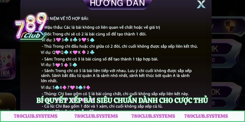 Bí quyết xếp bài siêu chuẩn dành cho cược thủ